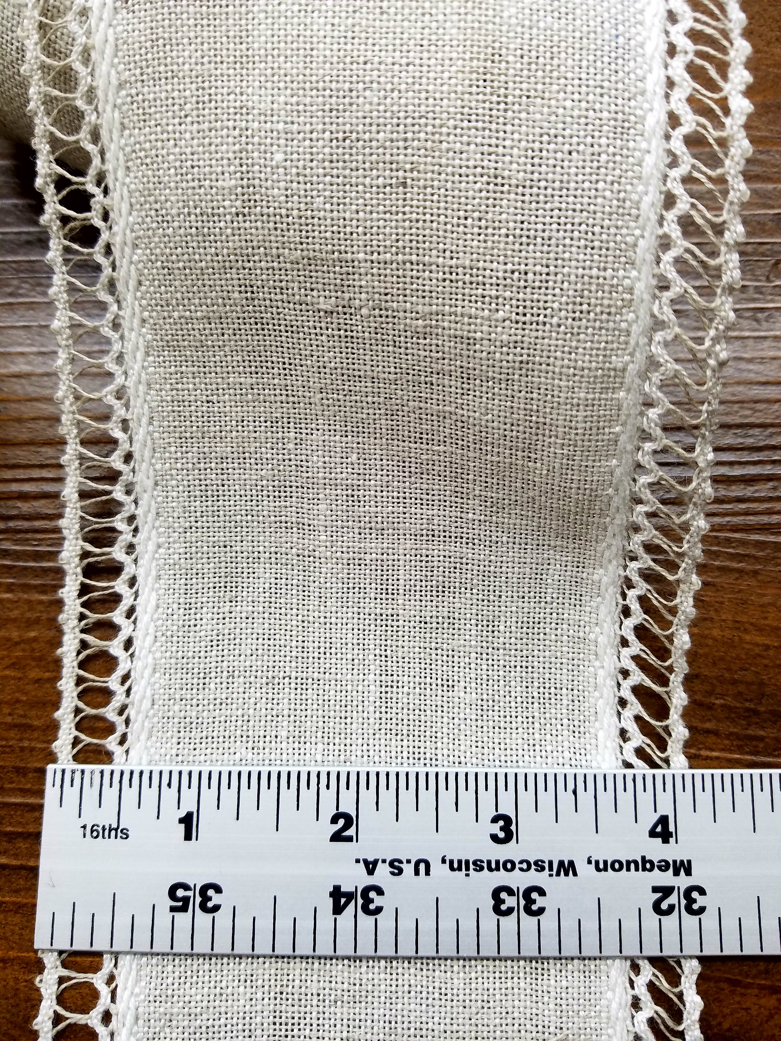 Banding – Light Natural 4″ Lace Edged 1.5yds ~28ct | :: Welcome Sassy ...