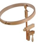 Hardwick Manor Wooden Embroidery Hoop with Table Clamp