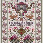Love of Two Hearts - Long Dog Samplers