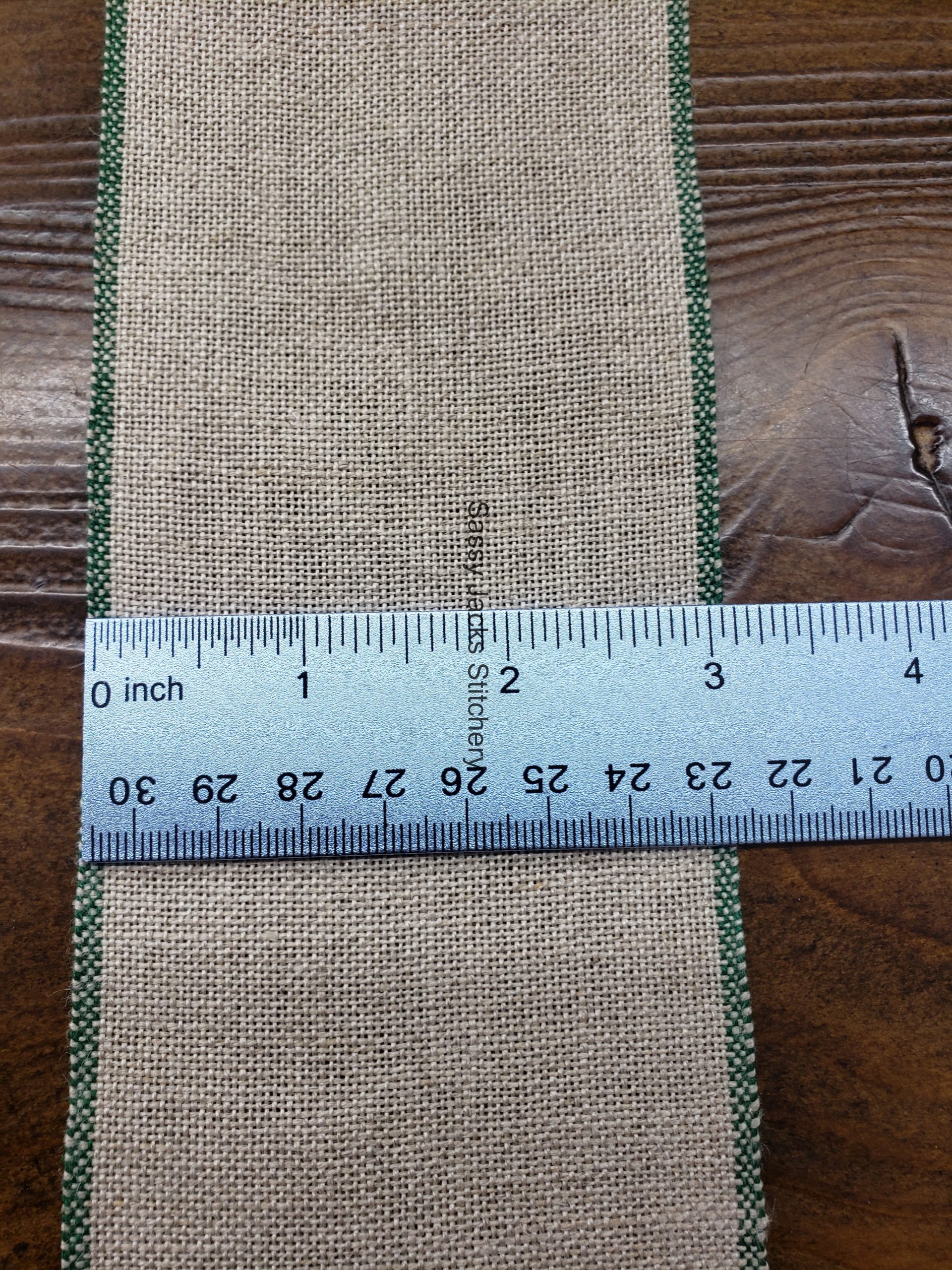 Banding for Learning Stitches – 28ct. 3″ Natural with Green Edge ...