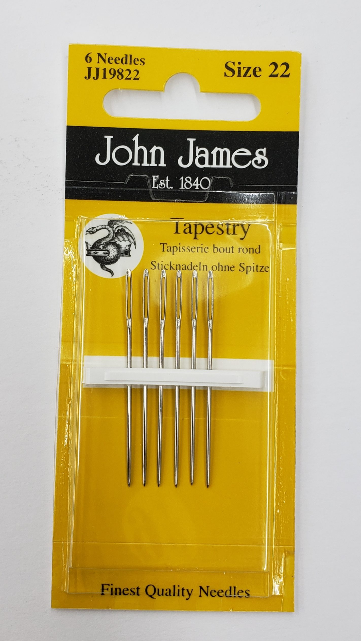 John James Size 22 Tapestry Needle  :: Welcome Sassy Jacks Stitchery 