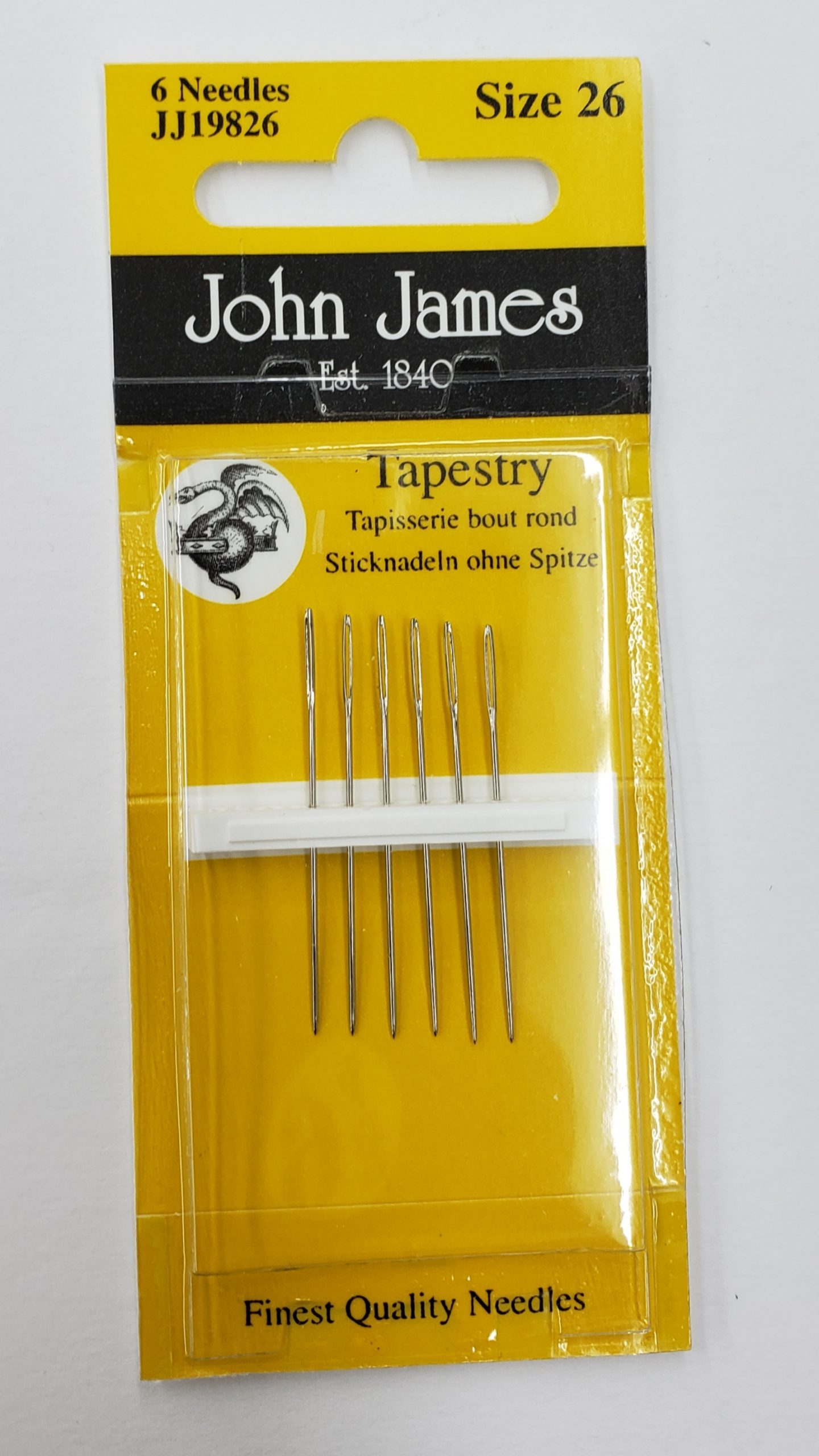 John James Size 24 Tapestry Needles