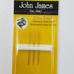 John James Size 26 Gold Plated Needles - 3 pack