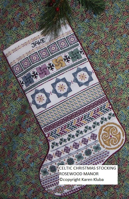 Victorian Father Christmas Stocking by Stoney Creek Counted Cross Stitch  Pattern