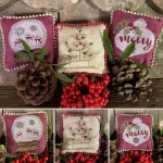Red Ornaments - Primitive Hare