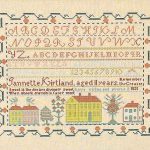 Jannette Kirtland 1821 - Queenstown Sampler Designs