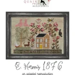 E. Harris 1876 - Quaint Rose Needlearts