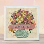 NVL 25 Bouquet + Flowers, Modern Baby Sampler - Counting Puddles