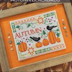 NVL 25 Courier Duos: Autumn Blackbirds - Robin Pickens Cross Stitch