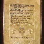 Alice Robinson 1821 Sampler- Stitchy Prose