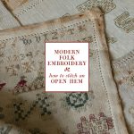 How to Stitch an Open Hem - Modern Folk Embroidery