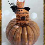 3D Halloween Cat - Cotton Pixels