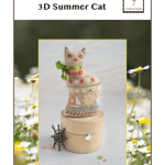 3D Summer Cat - Cotton Pixels