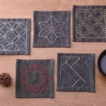 Sashiko Tsumugi Sampler Coasters