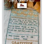 Betty Summer 1822 - Red Barn Sampler