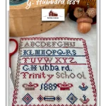 G Hubbard 1889 - Red Barn Sampler