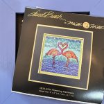 Flowering Flamingos Kit with Periwinkle Frame - Mill Hill