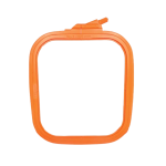 Nurge No. 3 - 8" x 9" Orange Square Plastic Embroidery Hoop