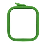 Nurge No. 2 - 5.7" x 6.5" Green Square Plastic Embroidery Hoop