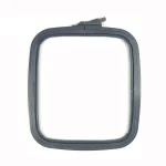 Nurge No. 3 - 8" x 9" Grey Square Plastic Embroidery Hoop
