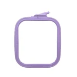 Nurge No. 2 - 5.7" x 6.5" Lilac Square Plastic Embroidery Hoop