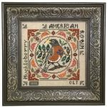 Birdie and Berries - American Robin - Tellin Emblem