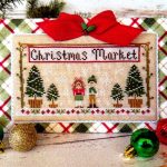 Christmas Market Banner Cottage Needleworks