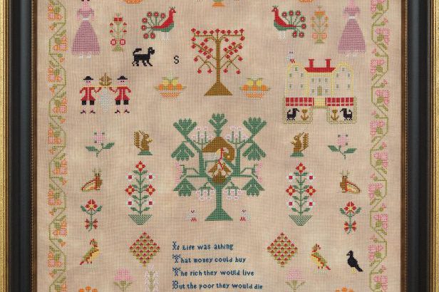 Eliza Johnson 1828 – Hands Across the Sea Samplers