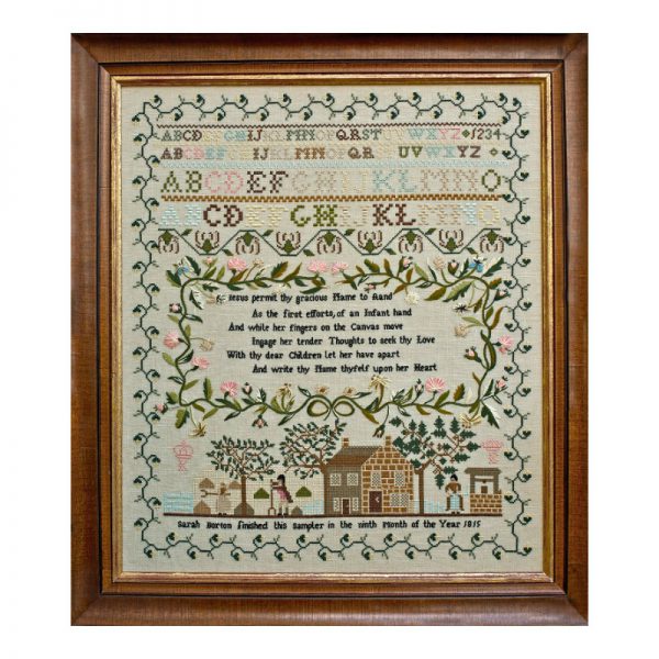 Sarah Borton 1815 – Hands Across the Sea Samplers