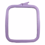 Nurge No. 3 - 8" x 9" Lilac Square Plastic Embroidery Hoop