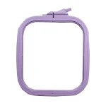 Nurge No. 1 - 3.75" x 4.3" Lilac Square Plastic Embroidery Hoop
