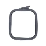 Nurge No. 2 - 5.7" x 6.5" Grey Square Plastic Embroidery Hoop