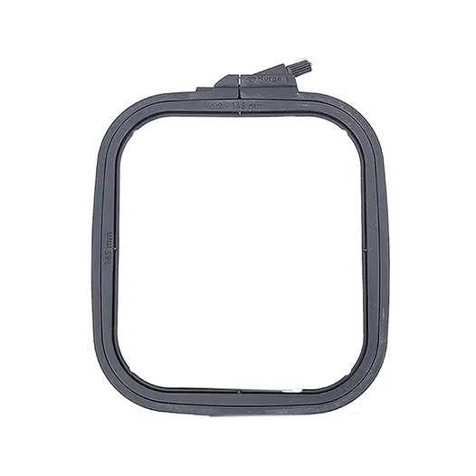 Nurge No. 2 - 5.7" x 6.5" Grey Square Plastic Embroidery Hoop