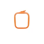 Nurge No. 1 - 3.75" x 4.3" Orange Square Plastic Embroidery Hoop