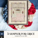 A Sampler for Grace - Shaded Stitchery