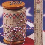 Red, White, and Blue Large Spool - Jeanette Douglas Designs
